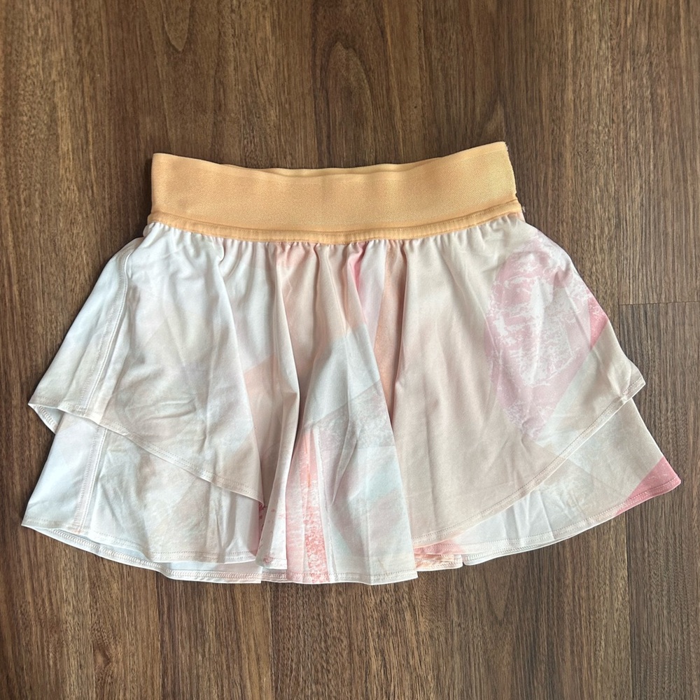 LULULEMON Court Rival High-Rise Skirt Built-In Shorts Garrogeo Multi Skort Sz 2 - Picture 4 of 15